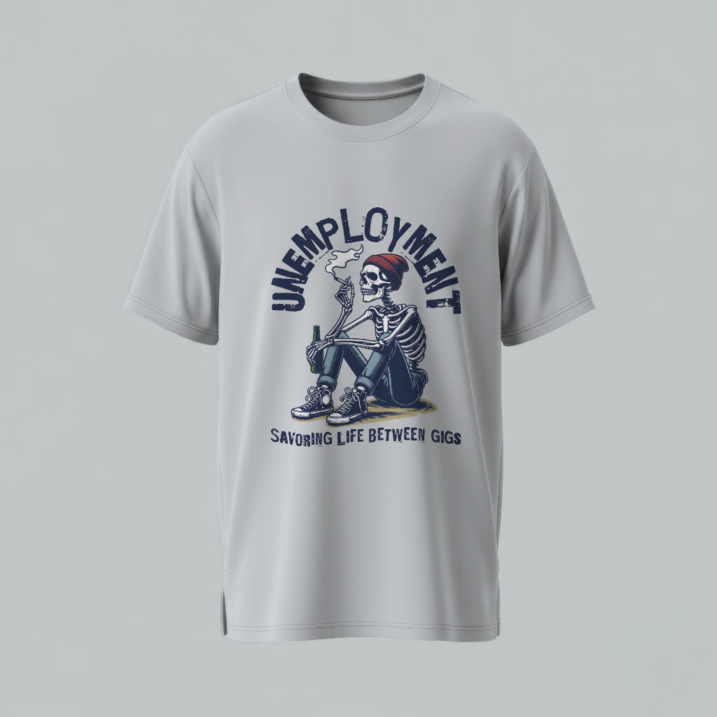 Skeleton Unemployment Oversized T-Shirt