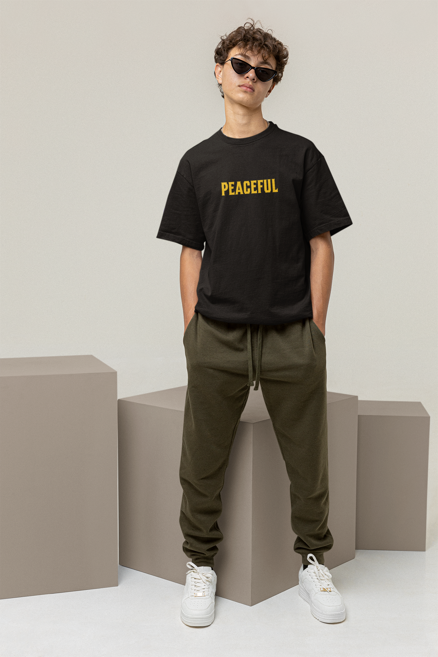 Cupid Peaceful Oversized T-Shirt