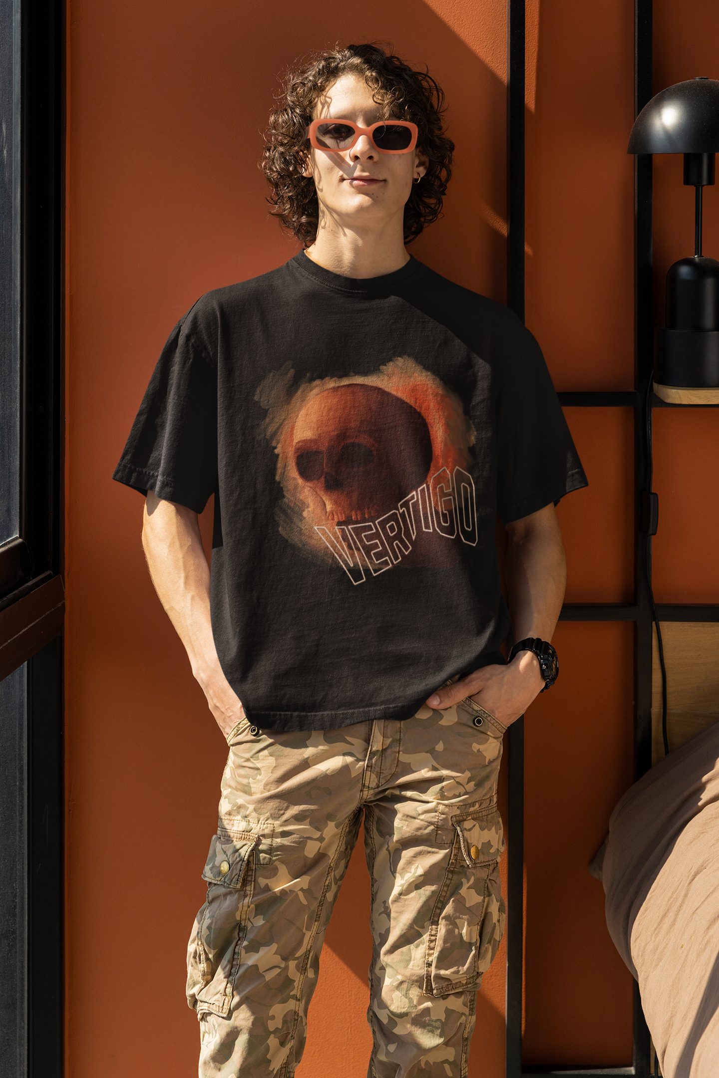 Vertigo Skull Oversized T-Shirt