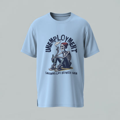 Skeleton Unemployment Oversized T-Shirt