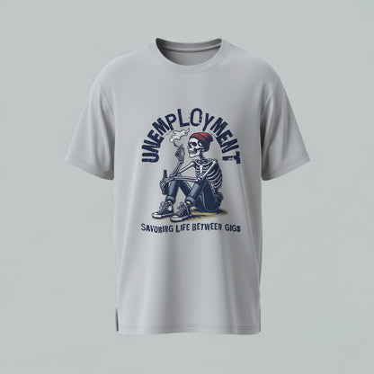 Skeleton Unemployment Oversized T-Shirt