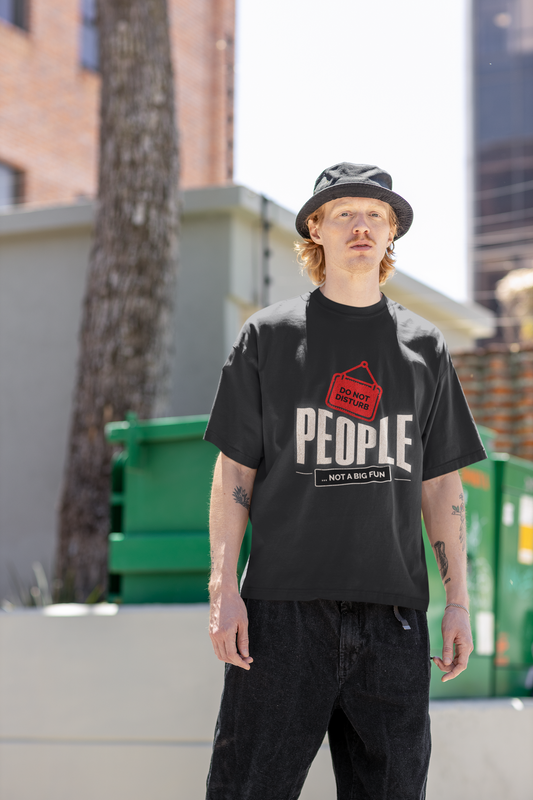 Do Not Disturb People Oversized T-Shirt