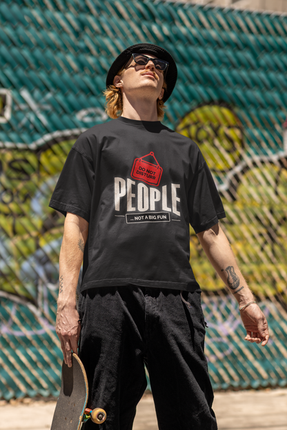Do Not Disturb People Oversized T-Shirt